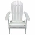 Guarderia White Folding Adirondack Chair GU3092963